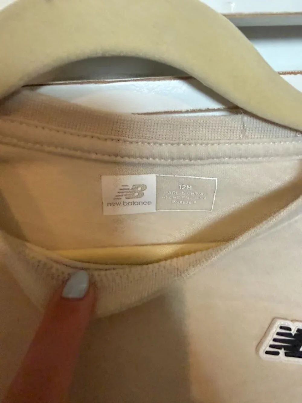 New Balance Toddler Beige Matching Set 12M